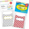 Barker Creek Chevron Peel & Stick Library Pockets Set, Multi-Design, 60/Set 3852